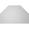 Ekena Millwork Octagonal Top Surface Mount PVC Gable Vent w/ 3-1/2"W x 1"P Standard Frame, 38"W x 24"H GVPOT38X2401SN - alternate 5